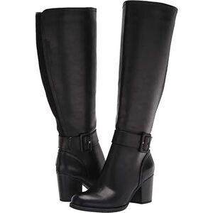SOUL Naturalizer arch support Twinkle High Shaft Wide Calf Knee Boots Black 6.5